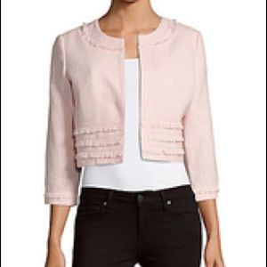 NWT Karl Lagerfeld Cropped Tweed Jacket